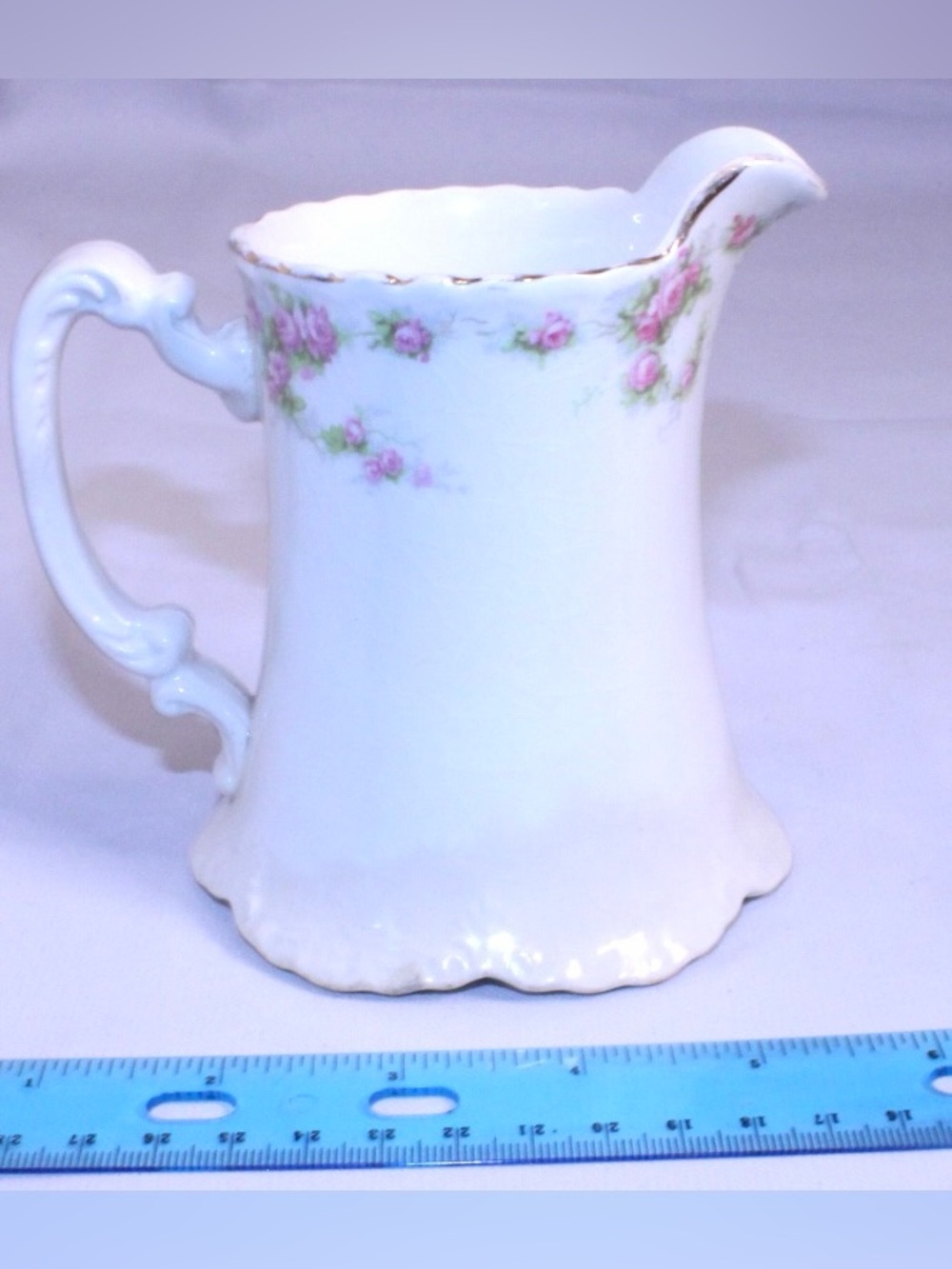 Antique Homer Laughlin porcelain pitcher - Picture 3 of 7